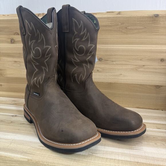 Golden Retriever Western G11242N Work Boots Square Toe Pull on Men’s Size 11 main image 6